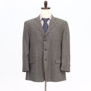 Jones New York 46R Beige HT 3-Button Sport Coat Blazer Jacket B072